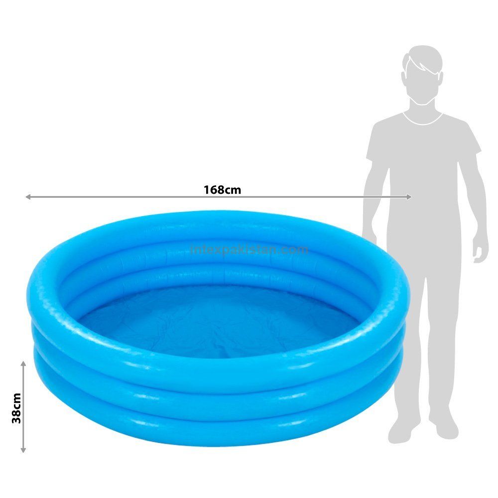 INTEX 5.5 ft X 1.2 ft Crystal Blue Kids Pool