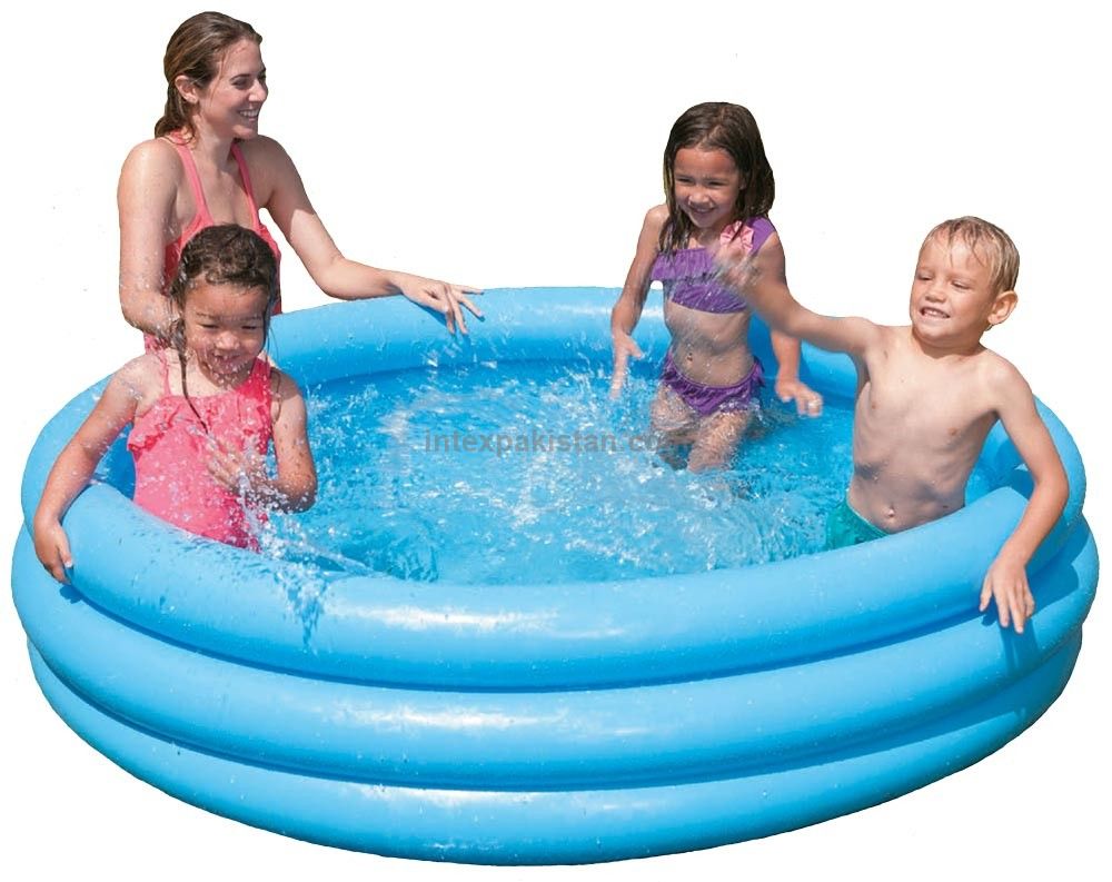INTEX 5.5 ft X 1.2 ft Crystal Blue Kids Pool