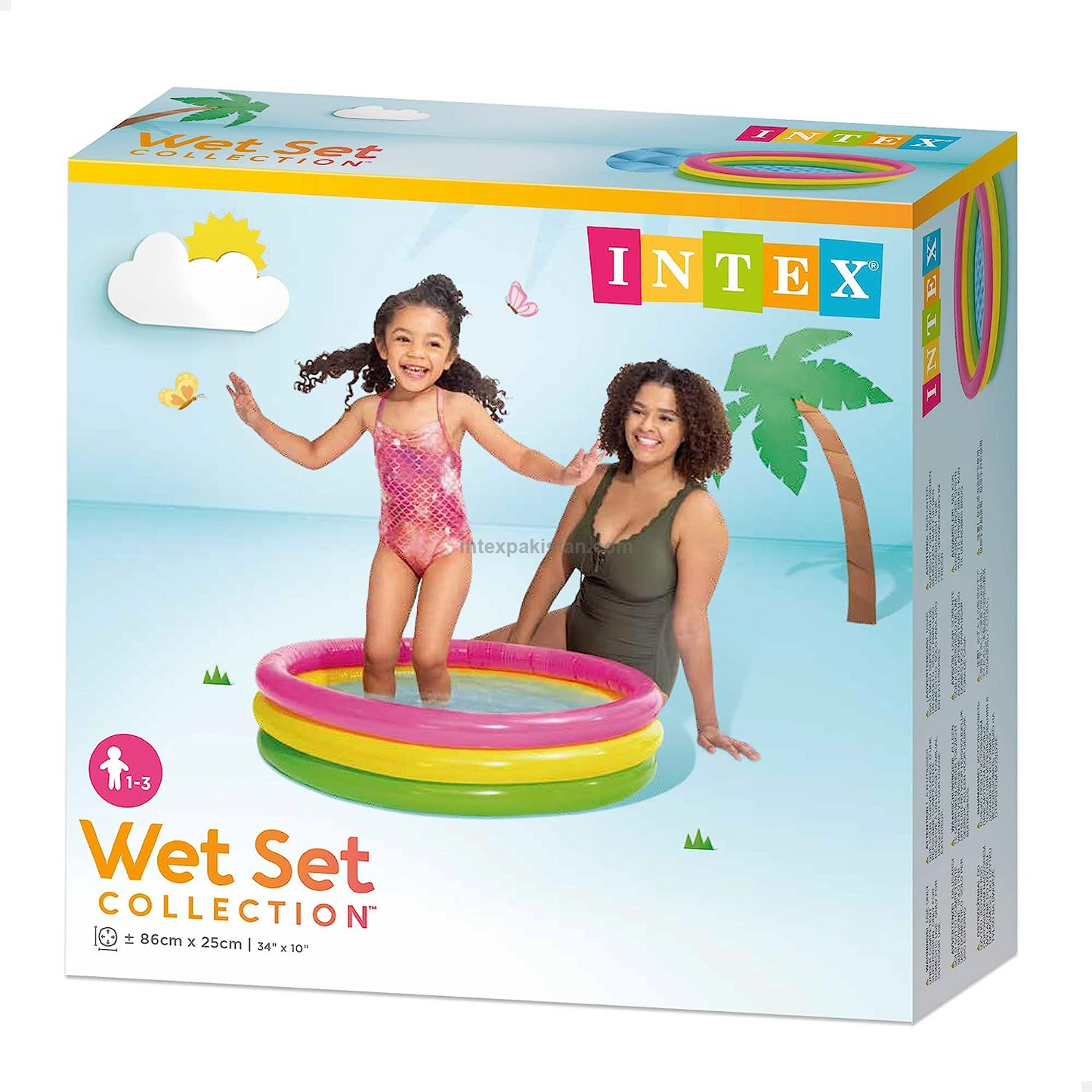 INTEX Sunset Glow Baby Pool ( 2.8 ft X 0.8 ft )
