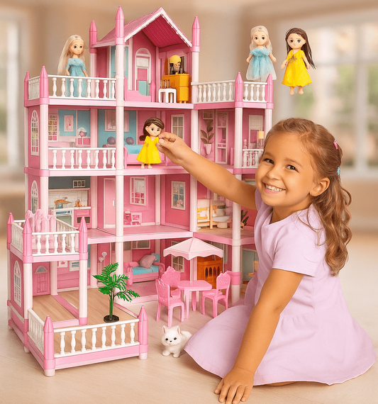 DIY Dreamy Doll house villa Playset