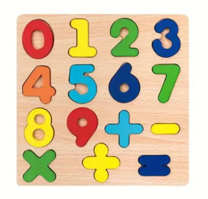 Early Educational Wooden Colorful 3D Learning Board