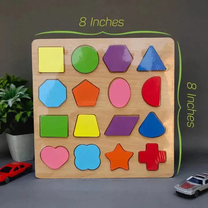Early Educational Wooden Colorful 3D Learning Board