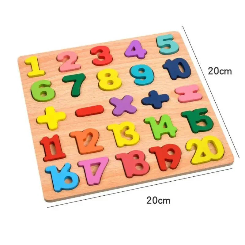 Early Educational Wooden Colorful 3D Learning Board