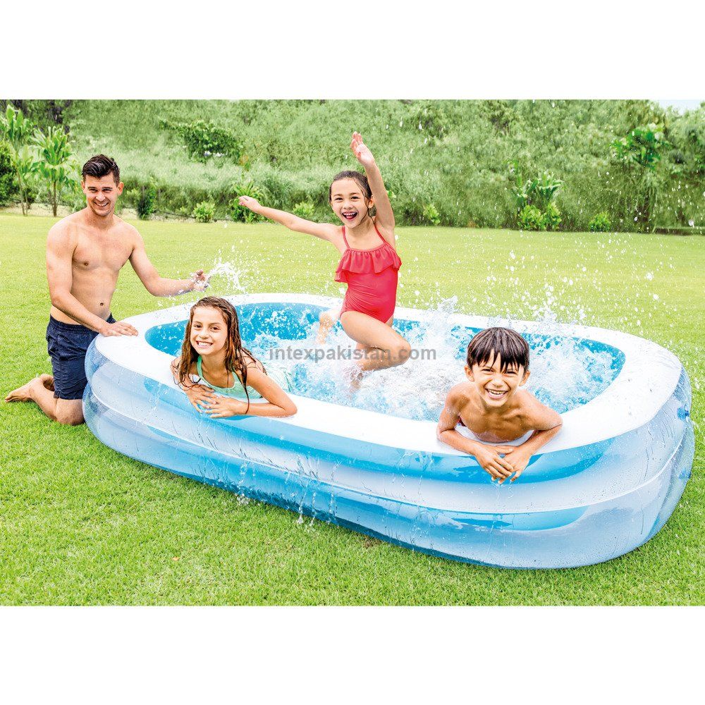 INTEX 8ft x 5.8ft x 1.8 ft Swim Center Family Pool