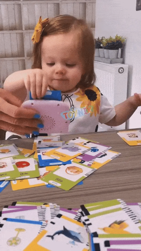 Education English Talking Flash Cards Learning Machine With Sound For Kids
