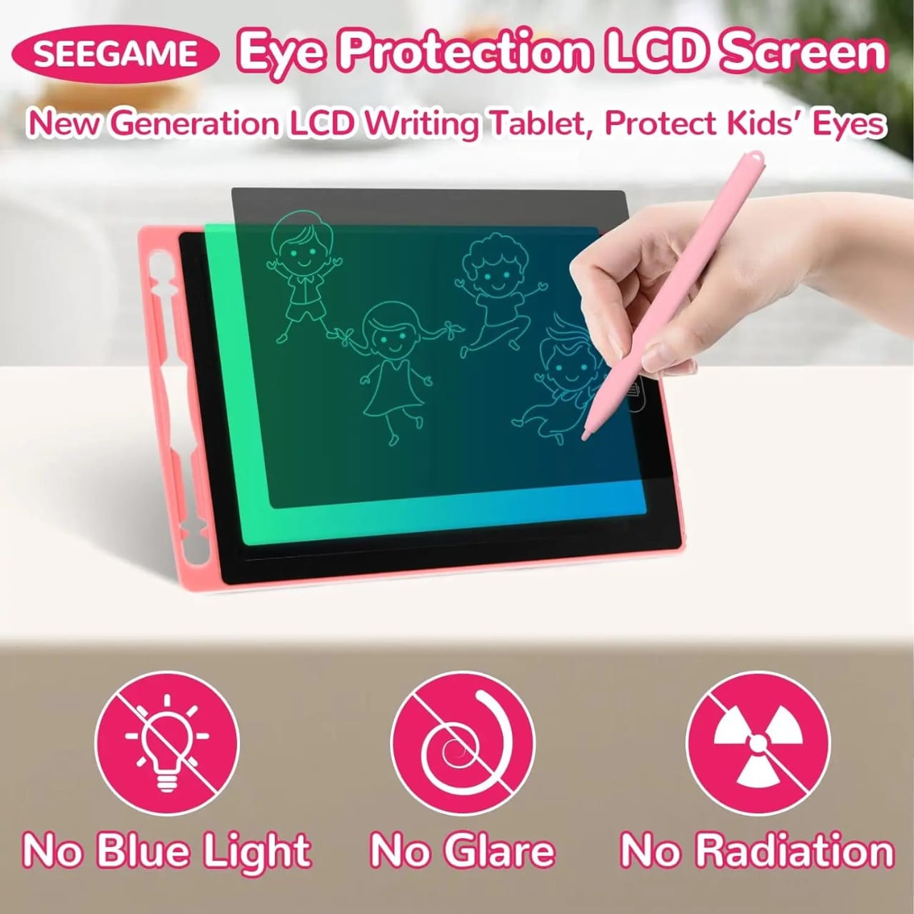 8.5" LCD Writing Tablet Multicolor Screen Writing Erasable Writing Board