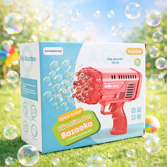 Space Rocket Bazooka Bubble Gun Electric Automatic Bubble Maker
